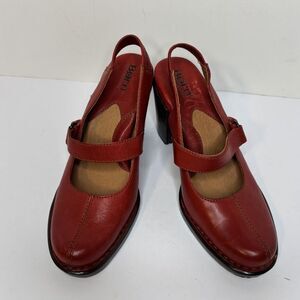 Born Original Red Leather Mary Jane Shoes Womens Comfort